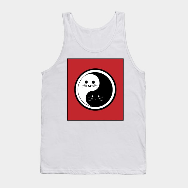 Yin Yang Cats Tank Top by WildChed ArtisTee